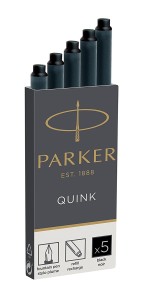 Naboje do pióra Parker Quink czarne