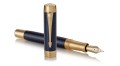 Pióro wieczne Parker Duofold Centennial Blue Chevron GT skuwka.jpg